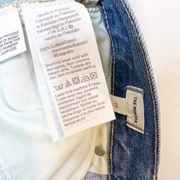 Madewell Womens Blue Gilford Wash 5 Design Pocket Distressed Mom Jeans Size 28 - Picture 7 of 9